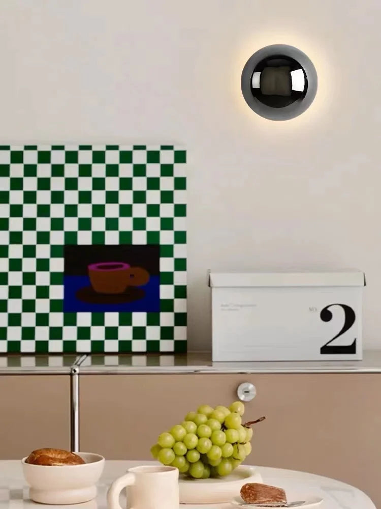 Applique murale pour le salon Circulaire | Scandinave Minimaliste en argent