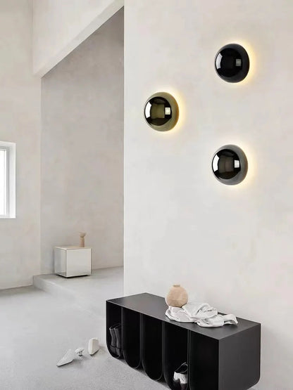 Applique murale pour le salon Circulaire | Scandinave Minimaliste en argent