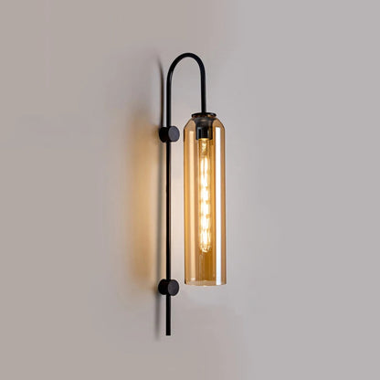 Applique Murale pour Salon | Verre Cylindrique Design Scandinave Moderne