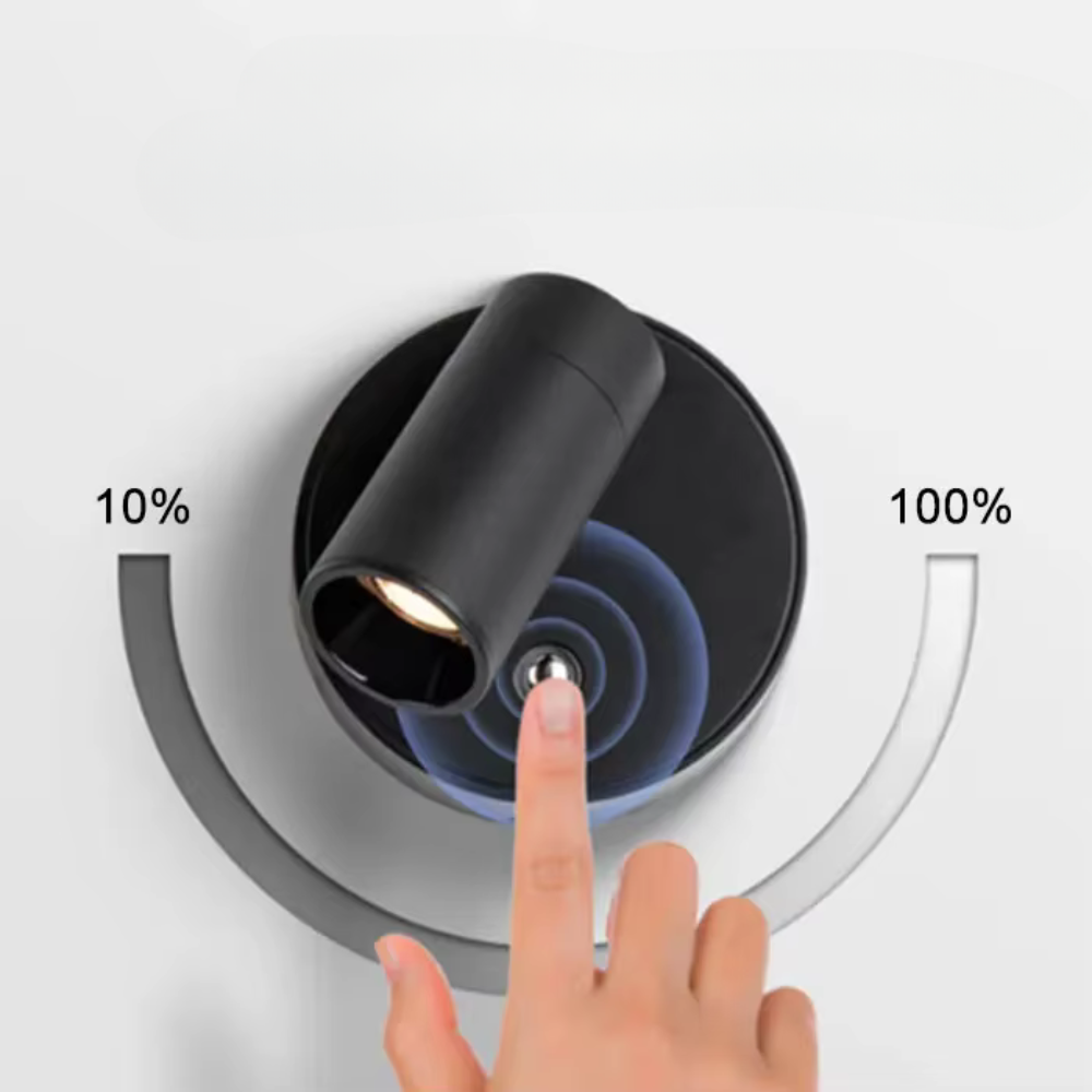 Applique murale LED sans fil avec fonction de gradation | Base magnétique