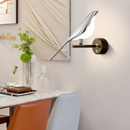 Applique Murale LED avec interrupteur | 360° Rotatif | Forme d'oiseau