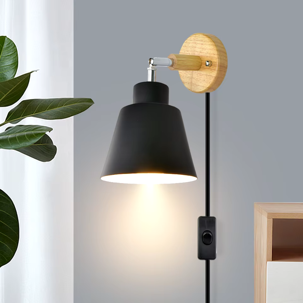 Wandlamp in het bos met schakelaar | Scandinavisch ontwerp