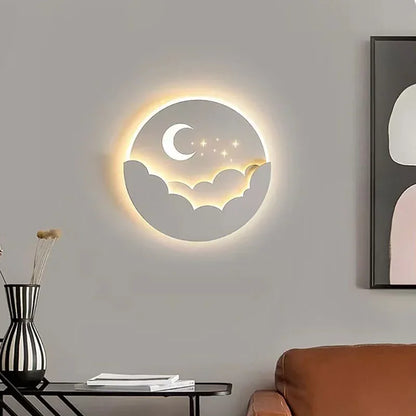 Moderne slaapkamerwandlamp | Maan