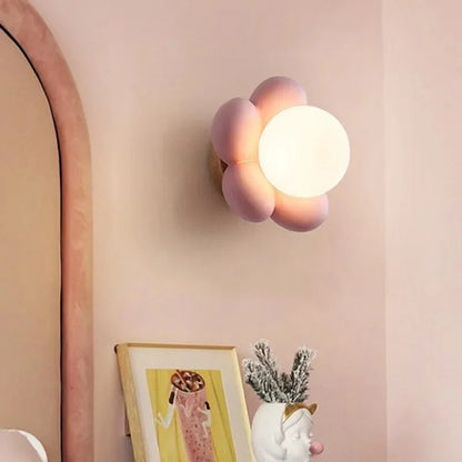 LED Kinderkamer Wandlamp in de vorm van een bloem