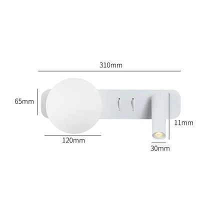 Applique murale LED pivotante pour un intérieur moderne